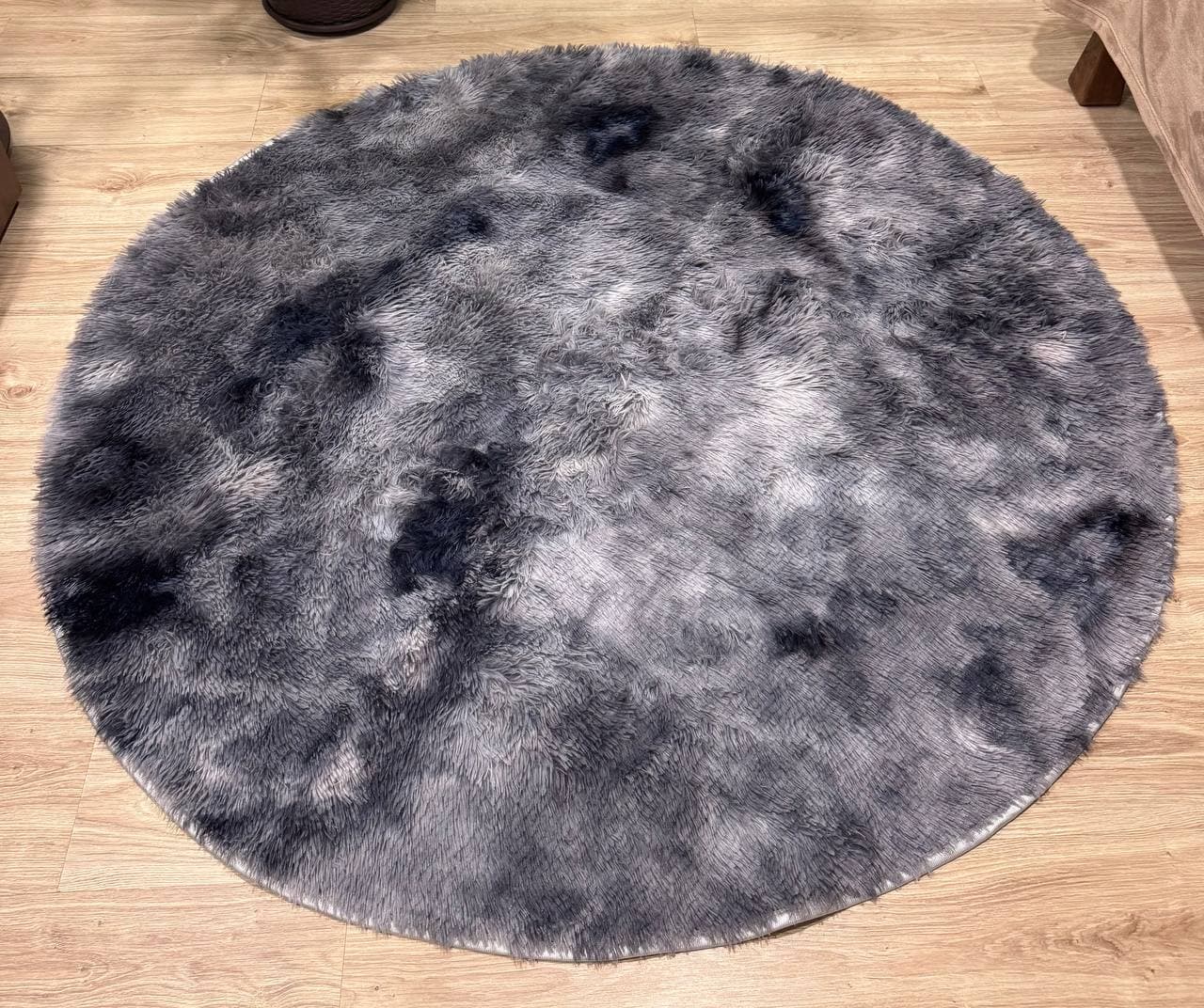 Килим графіт-мрамор |Діаметр 150 см| 