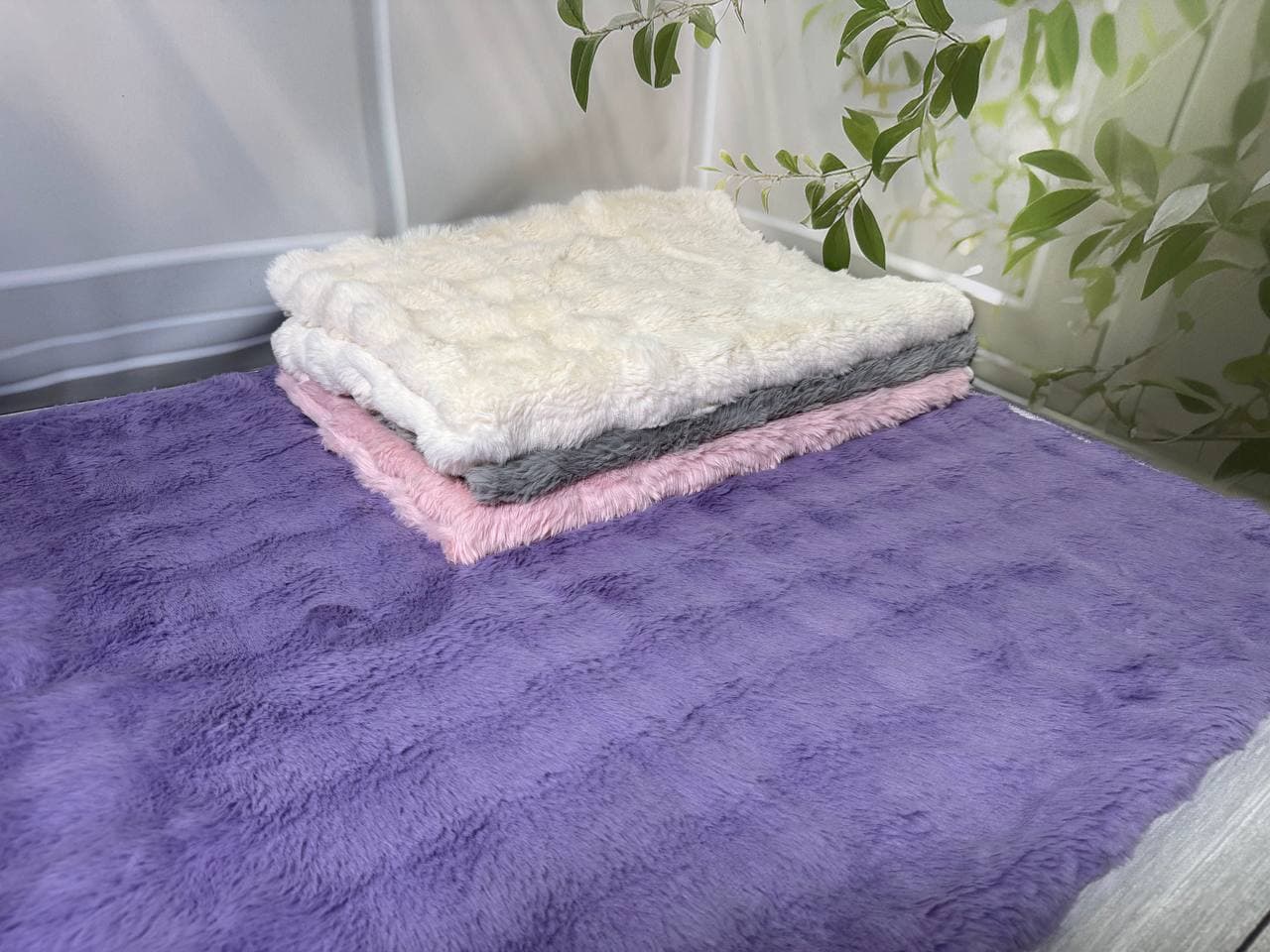 Килим шиншила фіолетовий |200x230 см| 