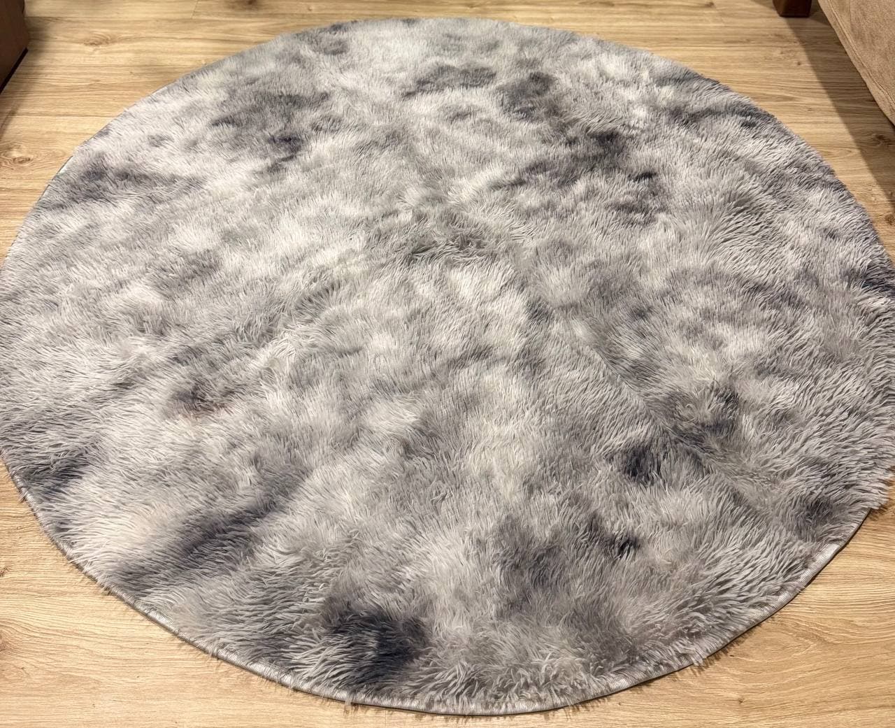 Килим сірий-мрамор |Діаметр 150 см| 