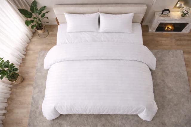 Комплект постільної білизни сатин білий фото 2