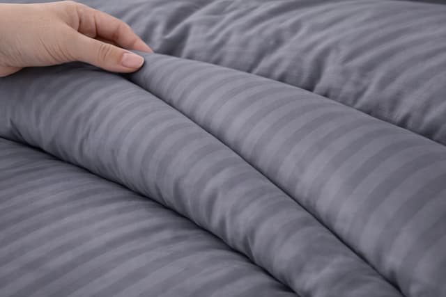 Комплект постільної білизни сатин світло-сірий фото 2