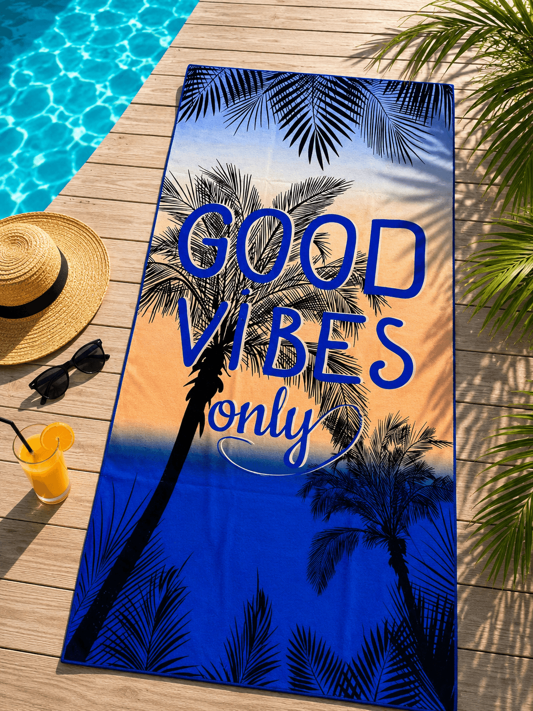 Рушник пляжний Good vibes